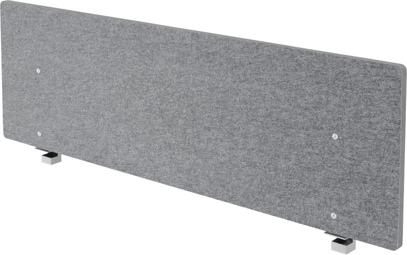 Hammerbacher Akustik-Trennwand Fleece Grau 1.595 x 250 x 500 mm