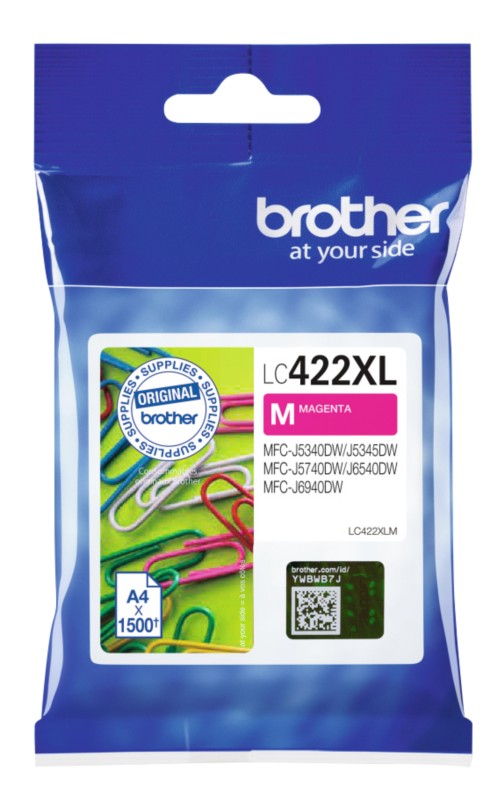 Thumbnail - Brother LC422XL M Original Tintenkartusche Magenta