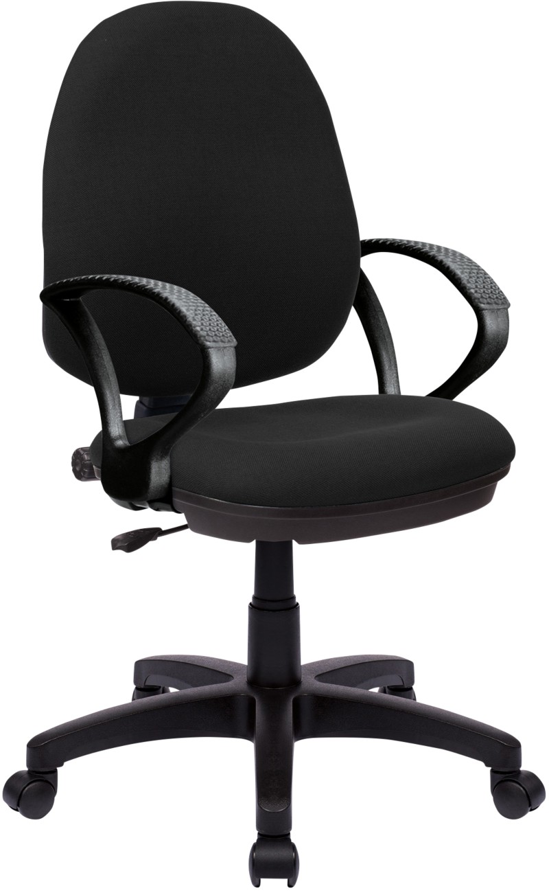 Nautilus Designs Office Chair Fabric Fixed Armrest Black 630 X 535 Mm