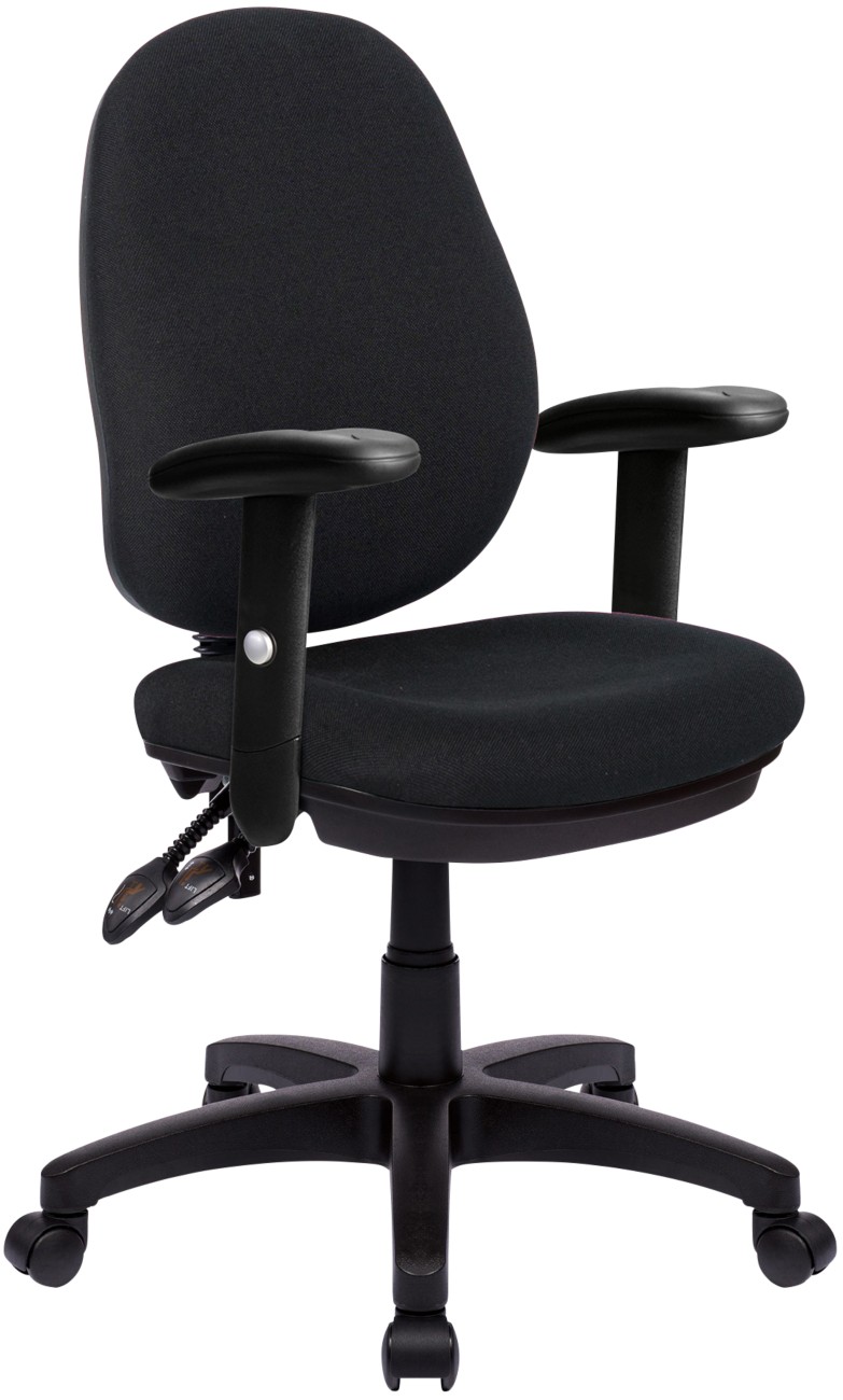 Nautilus Designs Office Chair Permanent Contact Fabric Height-Adjustable Armrest Black 630 X 600 X 1,060 Mm