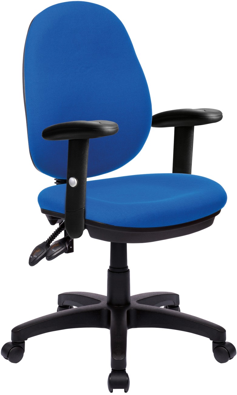 Nautilus Designs Office Chair Synchro Tilt Fabric Height-Adjustable Armrest Blue 630 X 600 X 1,060 Mm