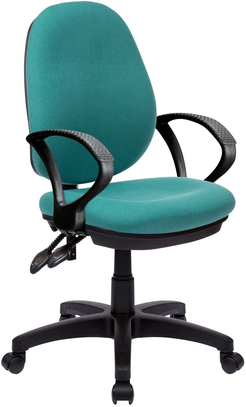 Nautilus Designs Office Chair Synchro Tilt Fabric Fixed Armrest Green 630 X 600 X 1,060 Mm