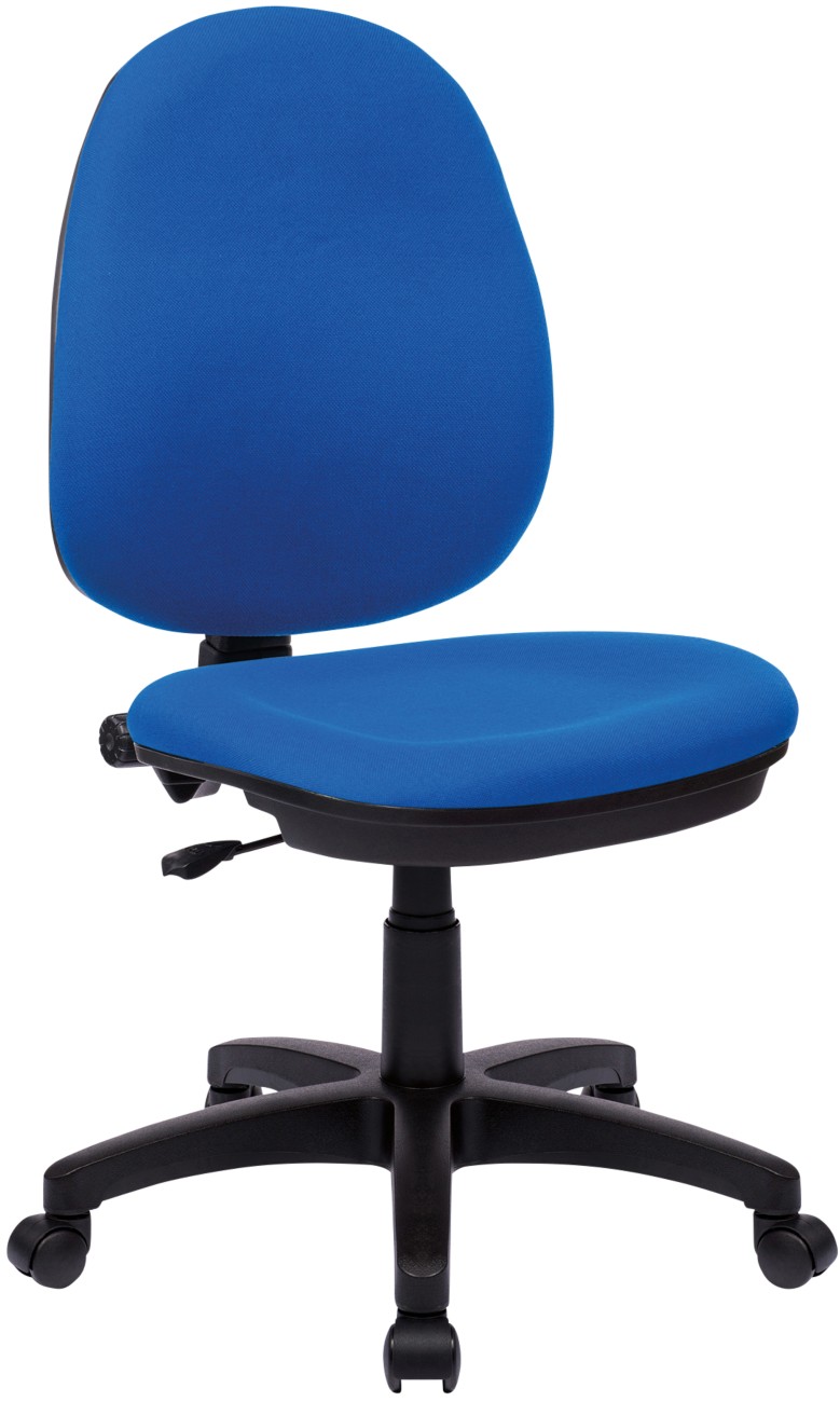Nautilus Designs Office Chair Fabric Without Armrest Blue 630 X 535 Mm