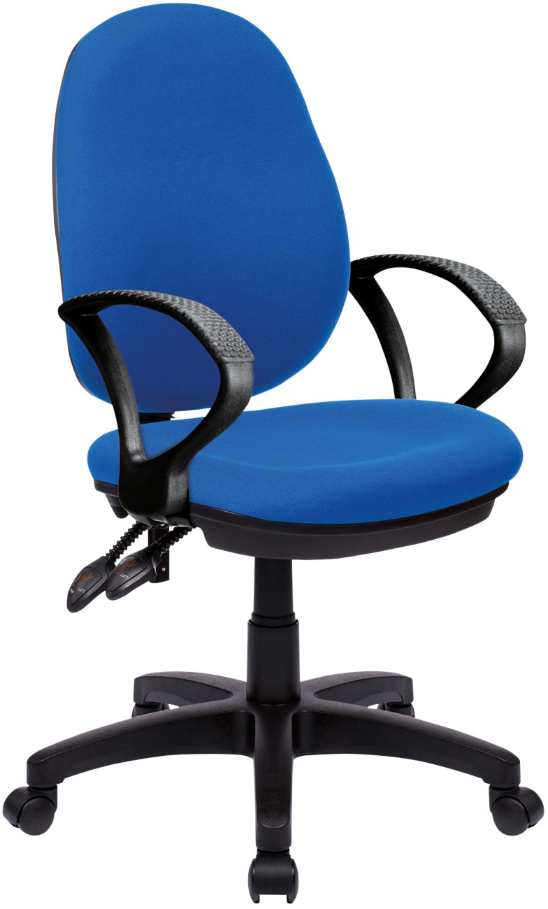 Nautilus Designs Office Chair Synchro Tilt Fabric Fixed Armrest Blue 630 X 600 X 1,060 Mm