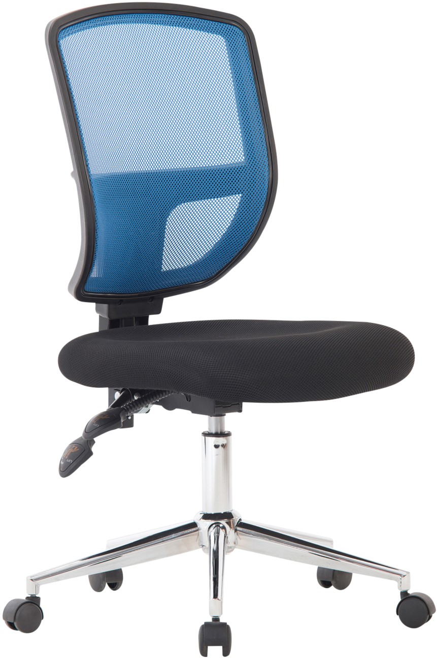 Nautilus Designs Office Chair Permanent Contact Mesh Without Armrest Blue 630 X 630 X 1,155 Mm
