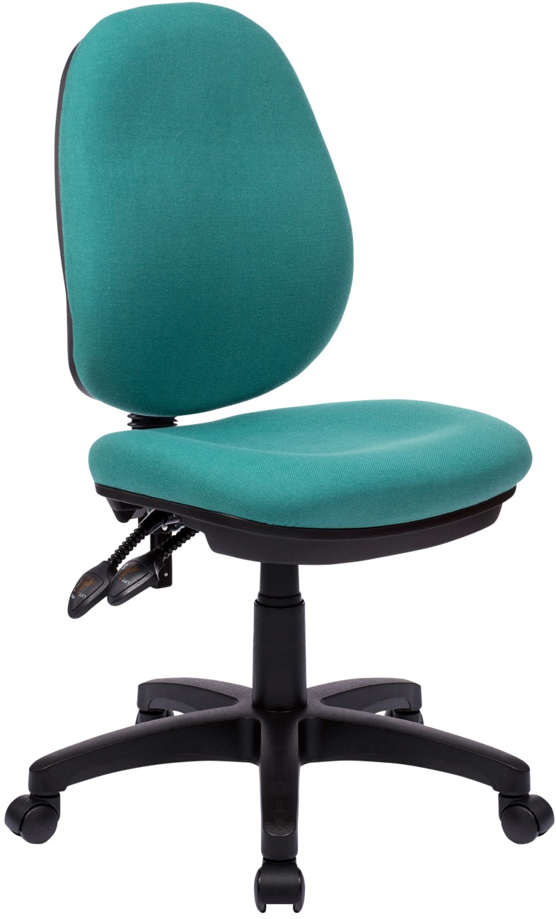 Nautilus Designs Office Chair Permanent Contact Fabric Without Armrest Green 630 X 600 X 1,060 Mm
