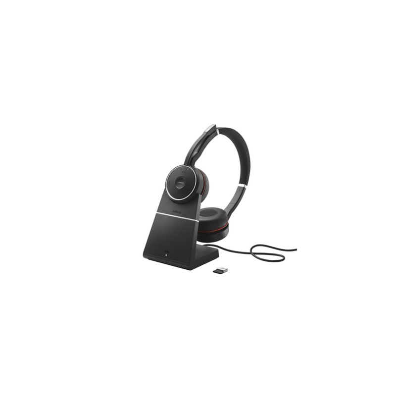 Thumbnail - Jabra Evolve Kabellos Headset Kopfbügel Bluetooth Active Noise Cancelling Mit Mikrofon Stereo SE 75 MS