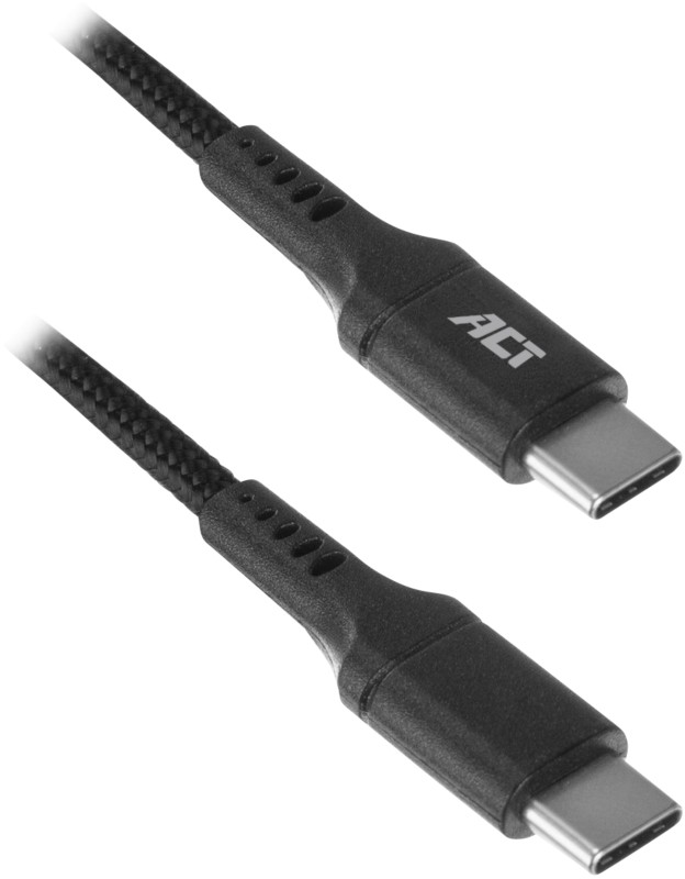 ACT USB-Kabel 2.0 USB-C Male 1 m Schwarz