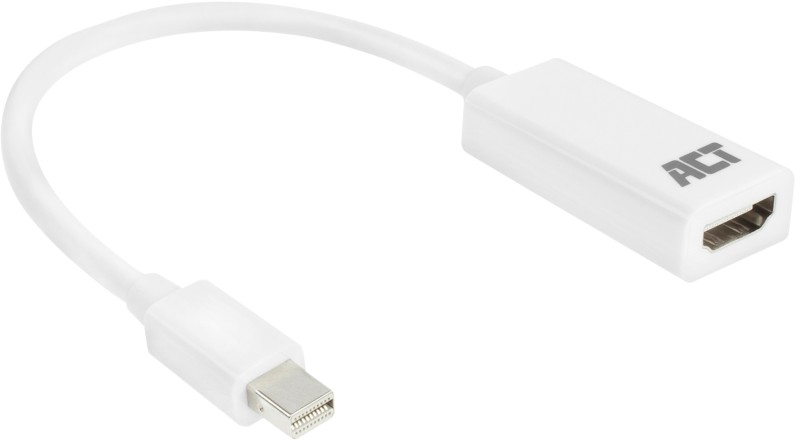 ACT Mini DisplayPort-Stecker nach HDMI AC7525 Weiß 0,15 m.