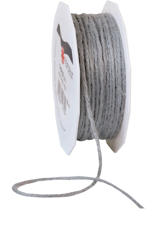 Thumbnail - PRAESENT Kordel Jute 4360225-631 Grau 2 mm x 25 m 2 Stück