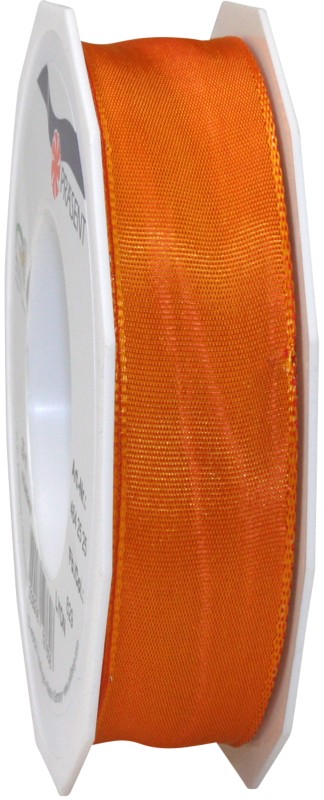 PRAESENT Seidenband 4642525-629 tangerine 25 mm x 25 m 2 Stück