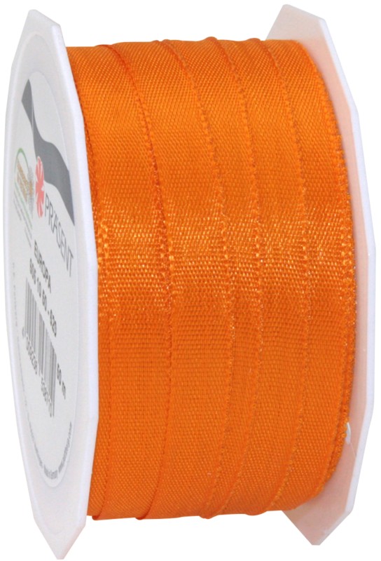 PRAESENT Taftband 6051050-620 Orange 10 mm x 50 m 2 Stück