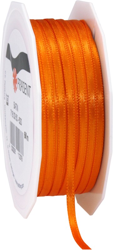 PRAESENT Doppelsatin 7180350-620 Orange 3 mm x 50 m 2 Stück