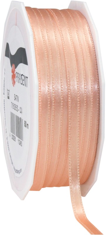 PRAESENT Doppelsatin 7180650-034 Apricot 6 mm x 50 m 2 Stück