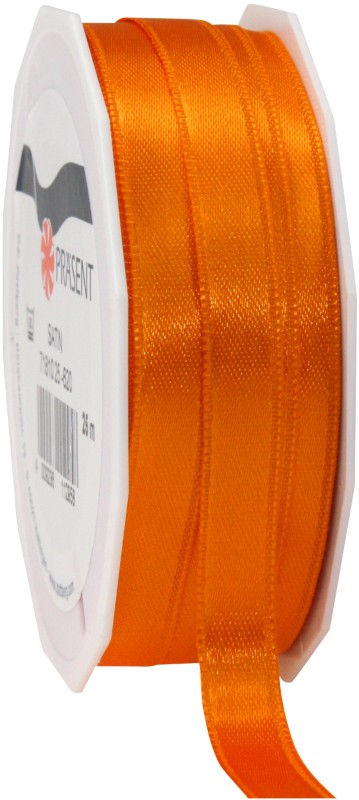 PRAESENT Doppelsatin 7181025-620 Orange 10 mm x 25 m 2 Stück