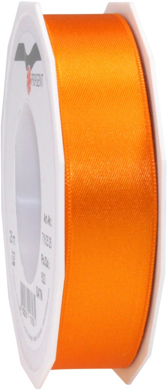 Thumbnail - PRAESENT Doppelsatin 7182525-620 Orange 25 mm x 25 m 2 Stück