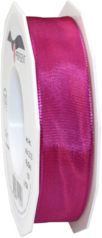 PRAESENT Seidenband 4642525-169 Magenta 25 mm x 25 m 2 Stück