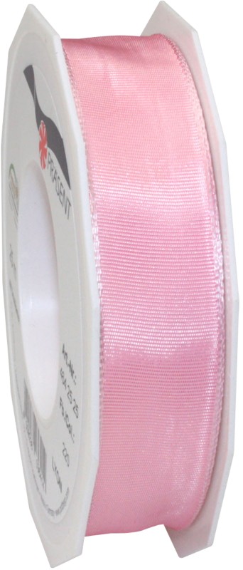 Thumbnail - PRAESENT Seidenband 4642525-220 Hellrosa 25 mm x 25 m 2 Stück
