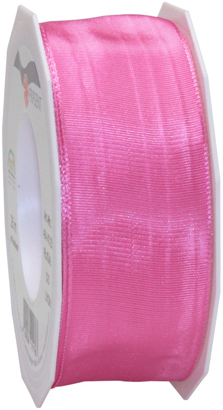 PRAESENT Seidenband 4644025-020 Pink 40 mm x 25 m 2 Stück