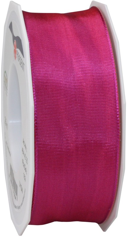 PRAESENT Seidenband 4644025-169 Magenta 40 mm x 25 m 2 Stück