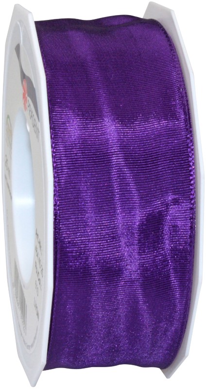 PRAESENT Seidenband 4644025-610 Violett 40 mm x 25 m 2 Stück