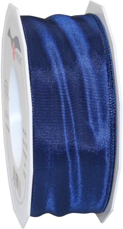 PRAESENT Seidenband 4644025-244 Marineblau 40 mm x 25 m 2 Stück