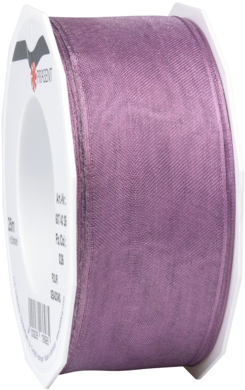 PRAESENT Organza 6074025-026 Violet 40 mm x 25 m 2 Stück