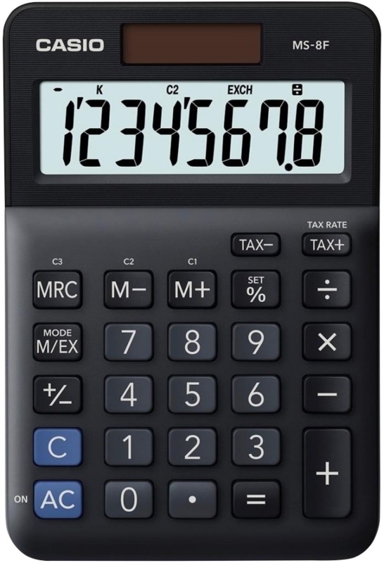Casio Tischrechner MS-8F 8-stelliges Display Schwarz