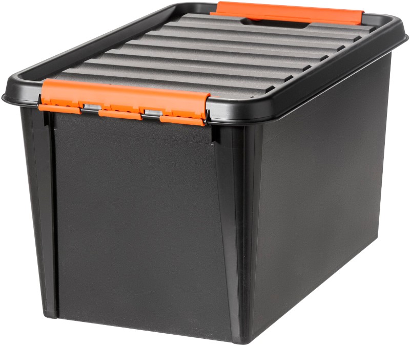 SmartStore Aufbewahrungsbox Pro 45 50 L Schwarz, Orange PP (Polypropylene) 39 x 59 x 34 cm 4 Stück