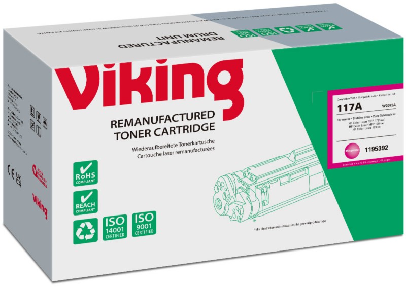 Viking 117A Kompatibel HP Tonerkartusche W2073A Magenta