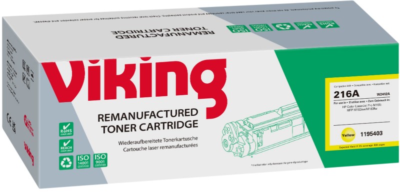 Viking 216A Kompatibel HP Tonerkartusche W2412A Gelb