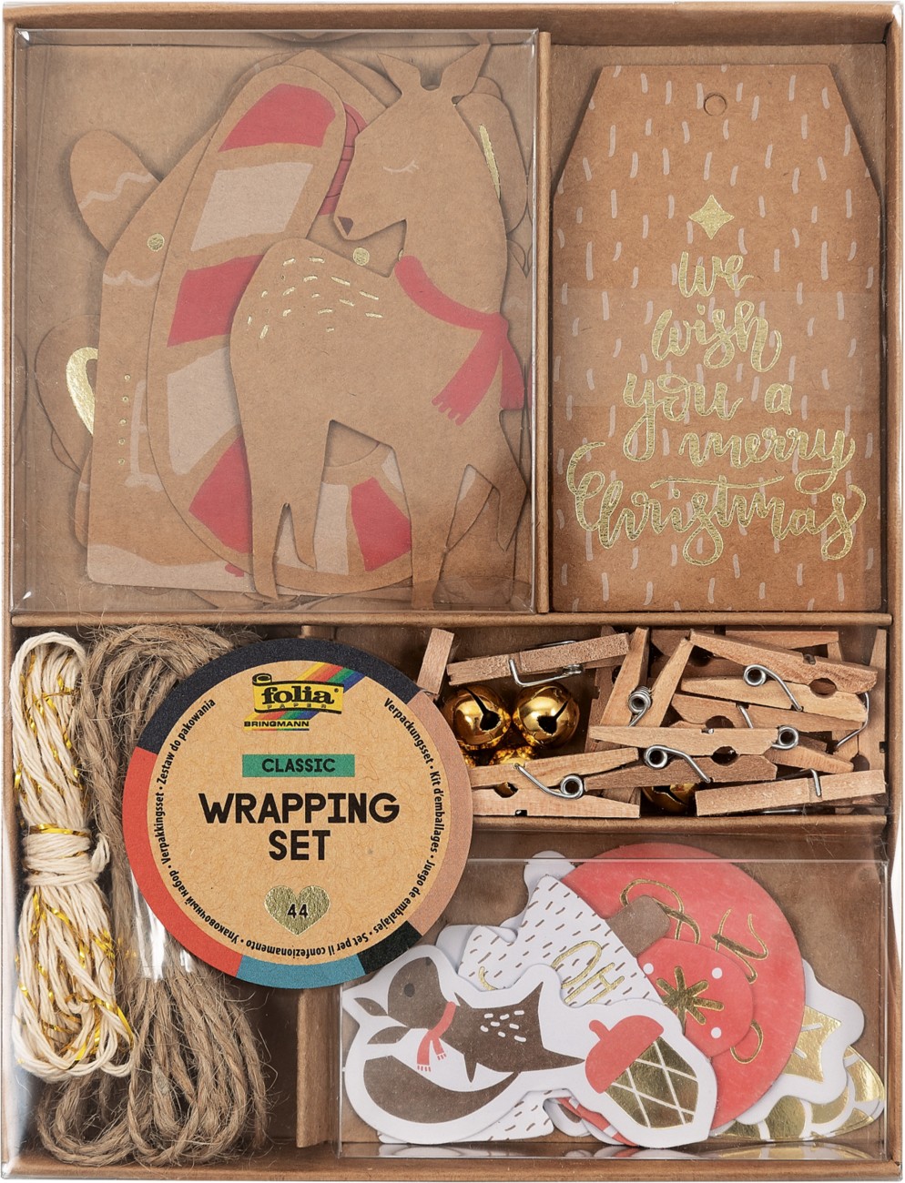 Thumbnail - Folia Verpackungs-Set Weihnachten Classic 44-teilig
