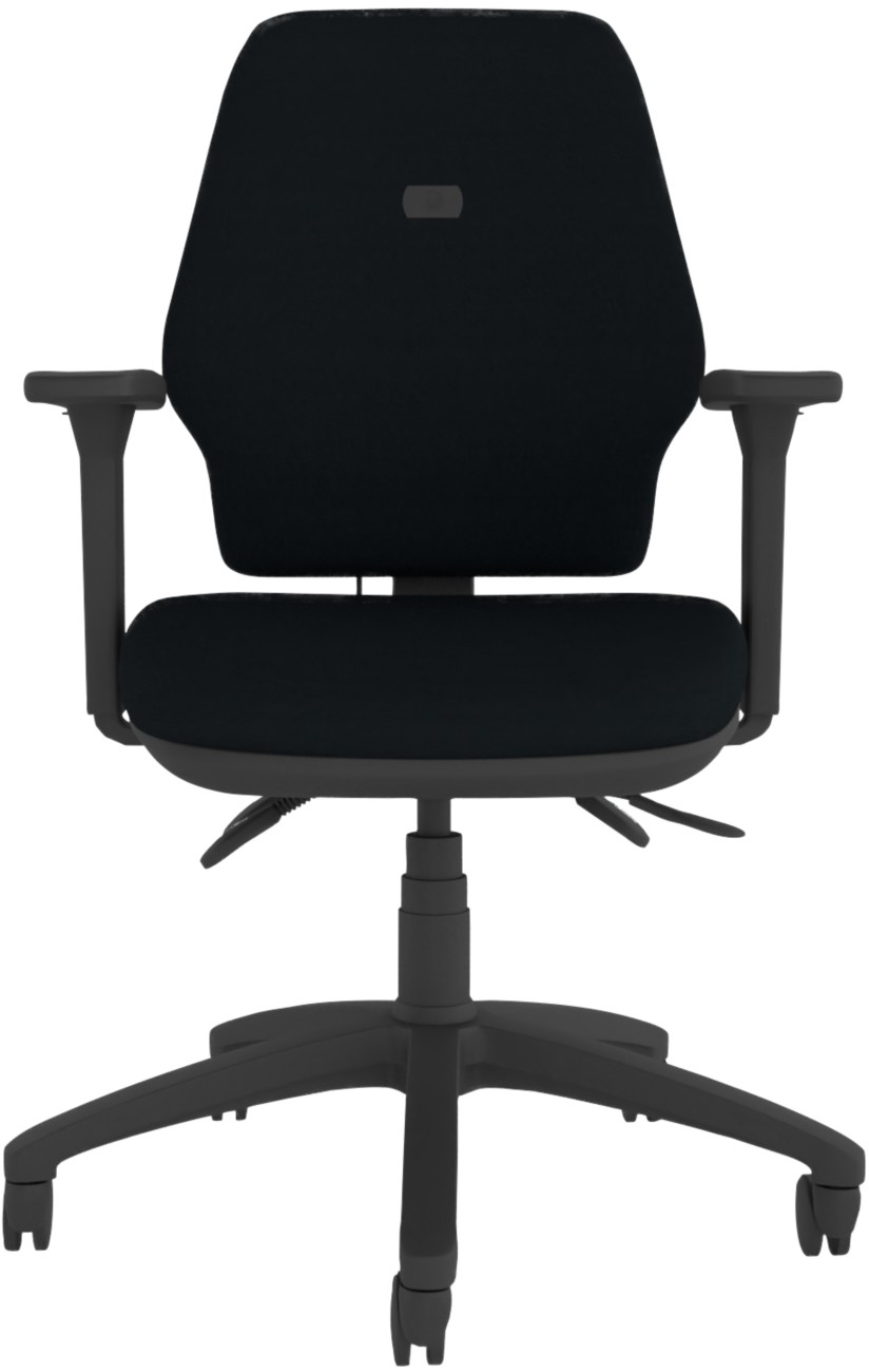 Energi-24 Hb Ergonomic Office Chair Permanent Contact Fabric Height-Adjustable Armrest Black 150 Kg Ct770/Aa1d/Sl/Il/Bk