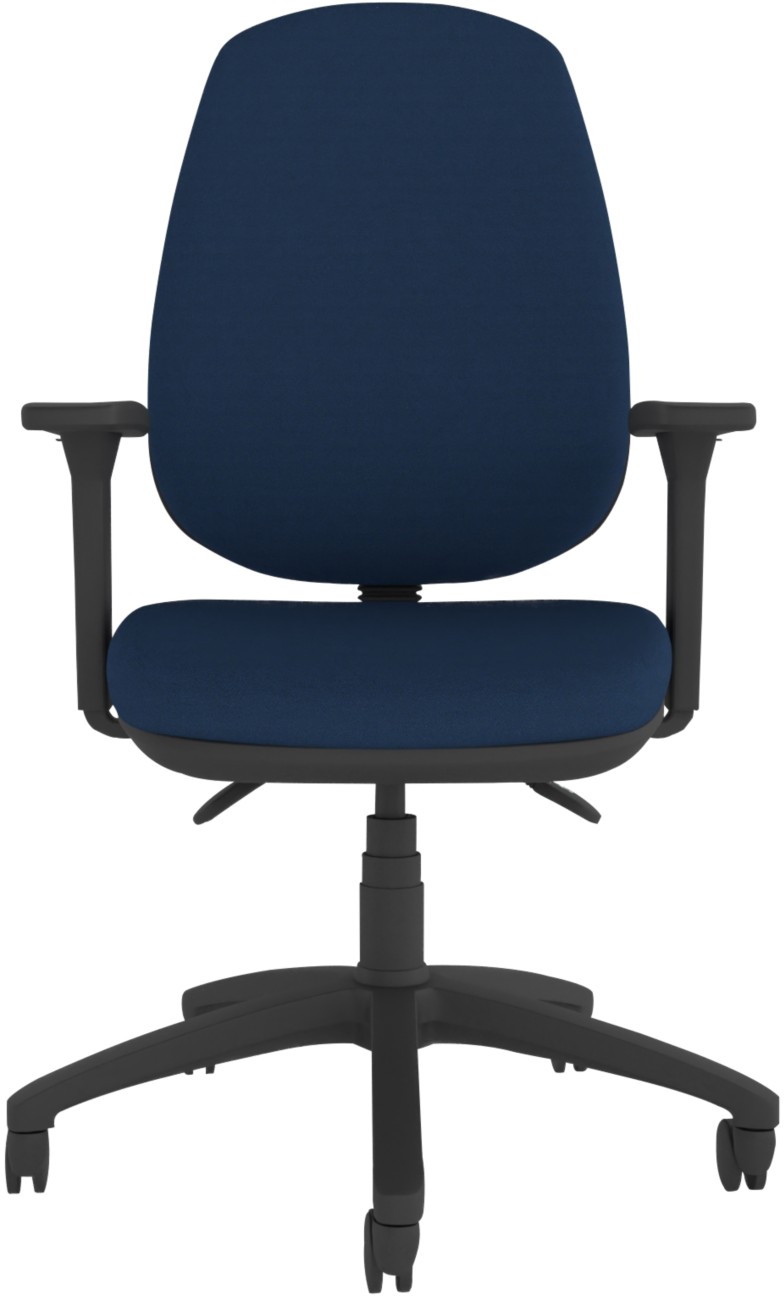 Energi-24 Hb Operator Chair Permanent Contact Fabric Height-Adjustable Armrest Blue 150 Kg Ct410/Aa1d/Be