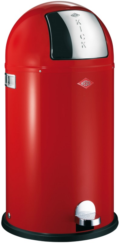 Wesco Treteimer Stahl 40 L 75,5 cm (H) Rot