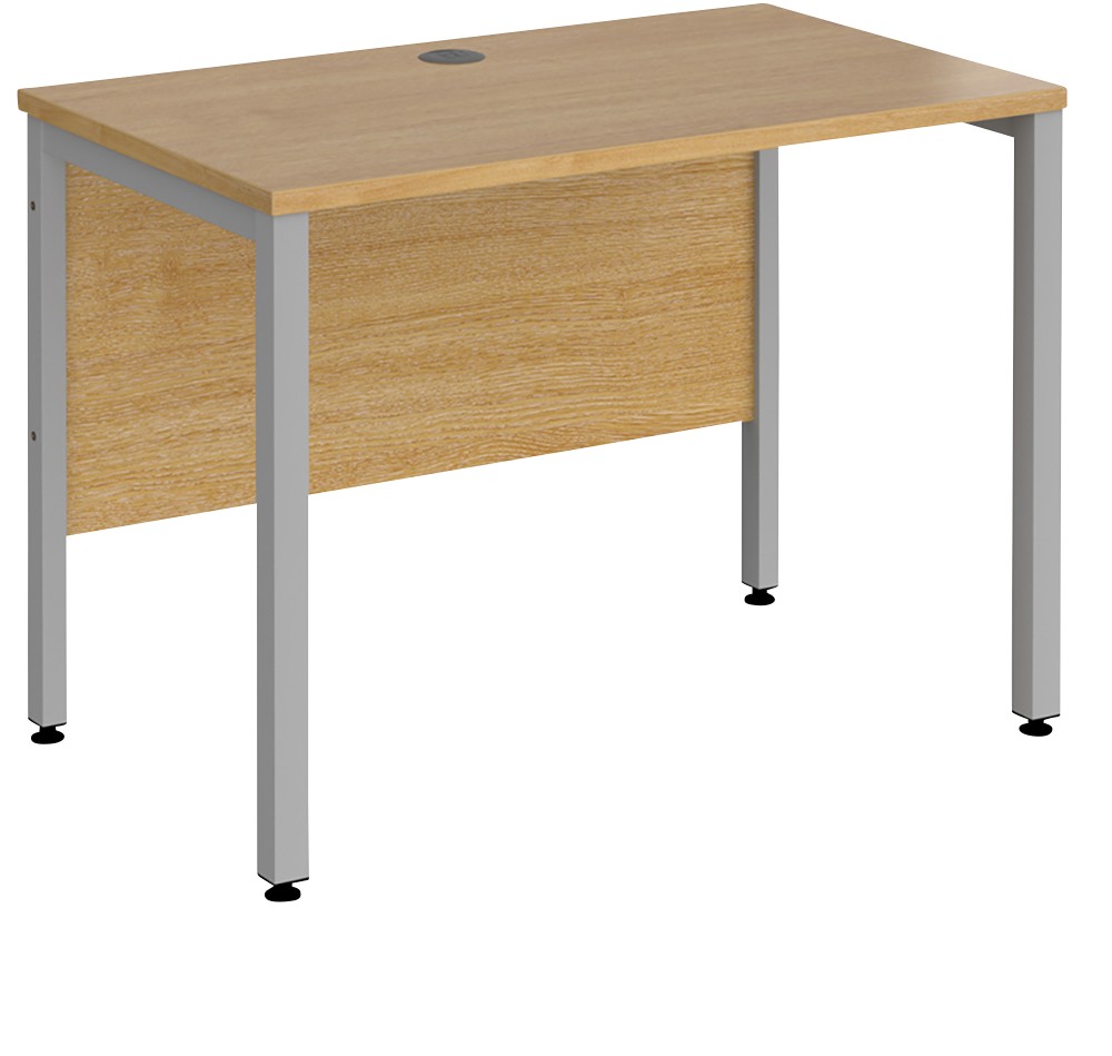Dams International Maestro 25 Bench Desk Oak H-Frame 1,000 (W) X 600 (D) X 725 (H) Mm Wood