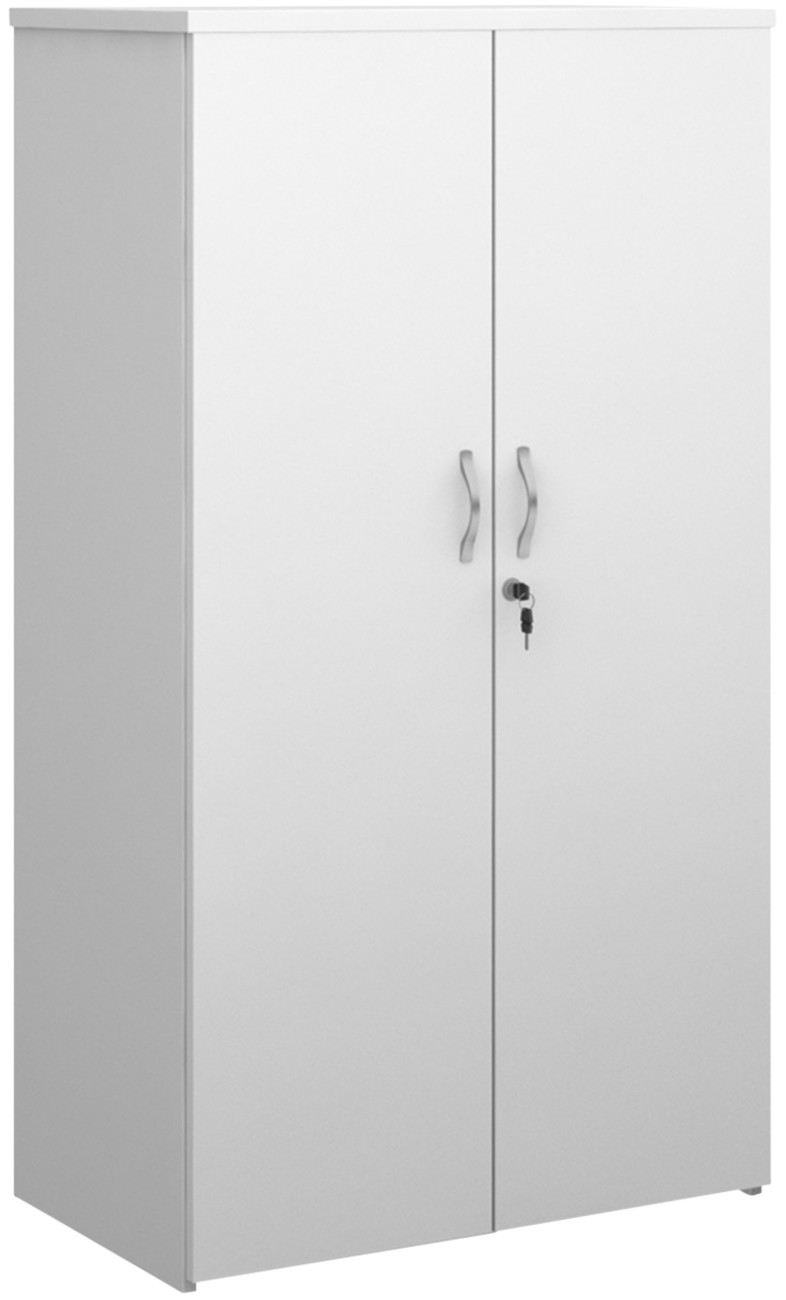 Dams International Universal Storage Cupboard Wood 3 Shelves Lockable 800 X 1,440 Mm Oak