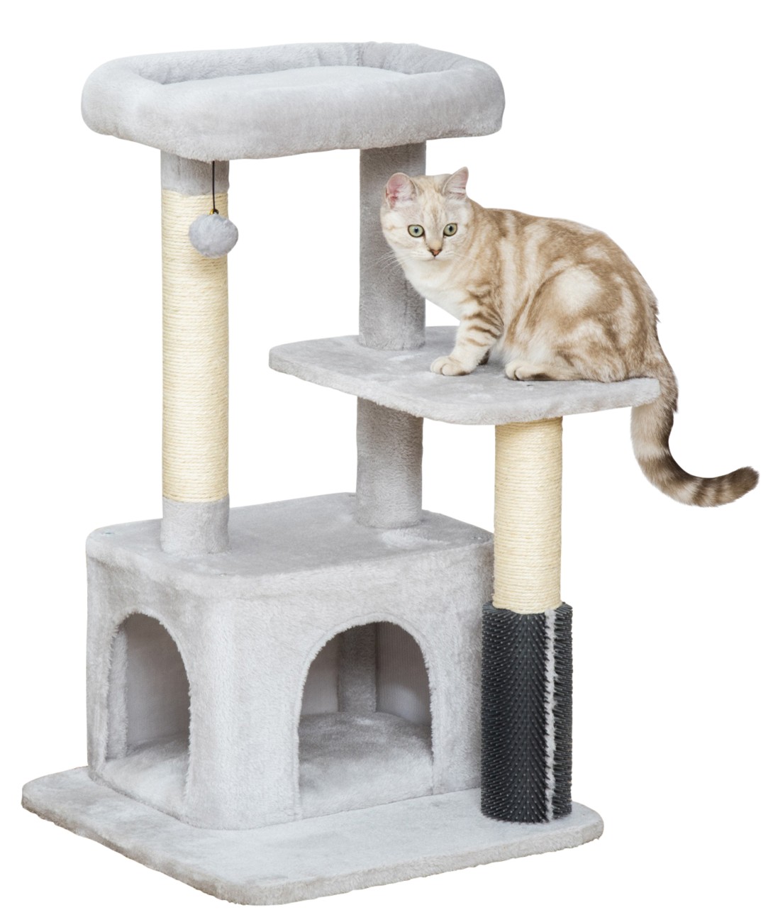 Pawhut Grey Cat Tree D30-467