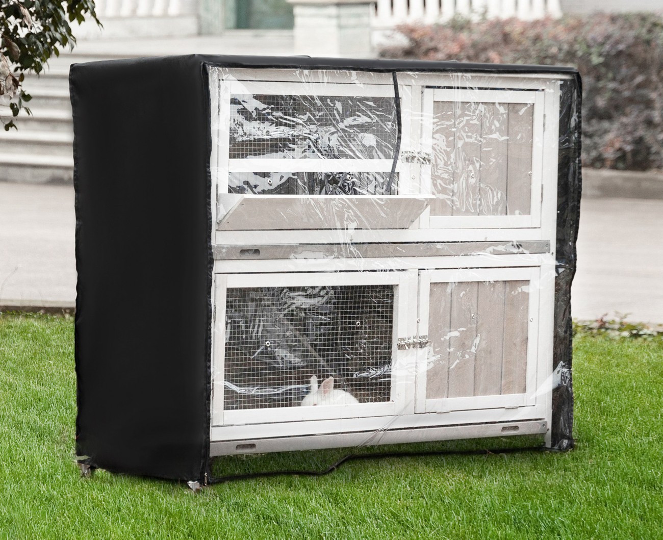 Pawhut Rabbit Hutch D51-296V01