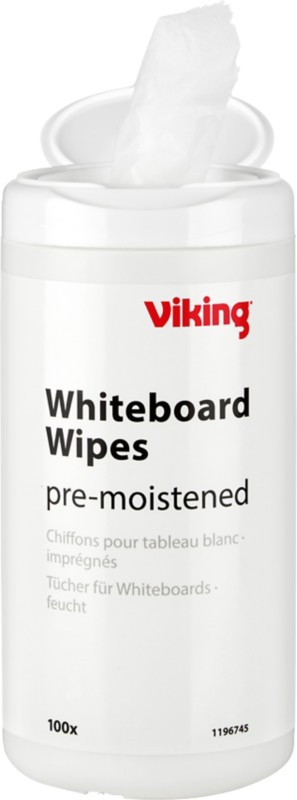 Viking Whiteboard-Reinigungstücher 100 Stück