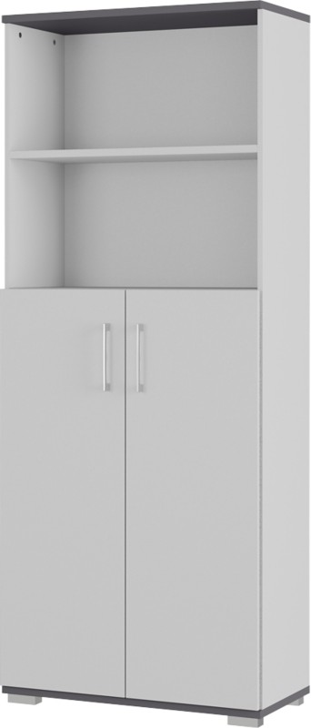 Germania Aktenschrank GW-Profi 2.0 4249-588 Grau 800 mm (B) x 400 mm (T) x 2000 mm (H)