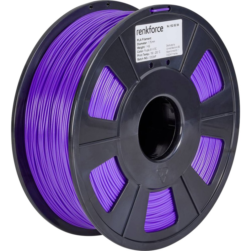 renkforce Filament PLA (Polymilchsäure) 1.75 mm Lila RF-4511210