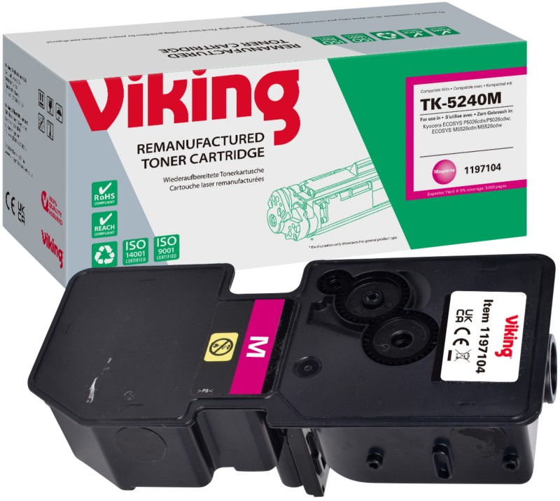 Viking TK-5240M Kompatibel Kyocera Tonerkartusche Magenta