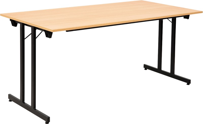 Sodematub Rechteckig Klapptisch TPMU168 Buche Holz Schwarz 1.600 x 800 x 740 mm