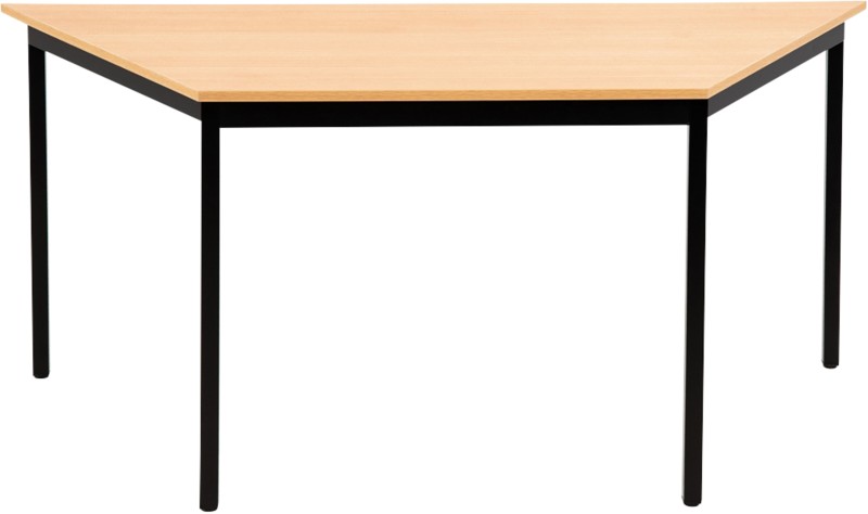 Sodematub Trapezförmig Konferenztisch Buche Eisen Schwarz 1.600 x 800 x 740 mm