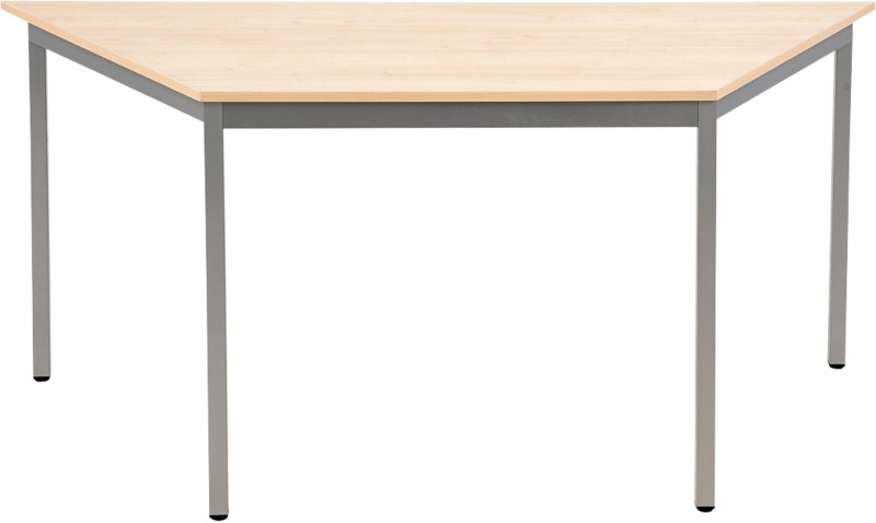 Thumbnail - Sodematub Trapezförmig Konferenztisch Hellbraun, Silber Eisen Silber 1.600 x 800 x 740 mm
