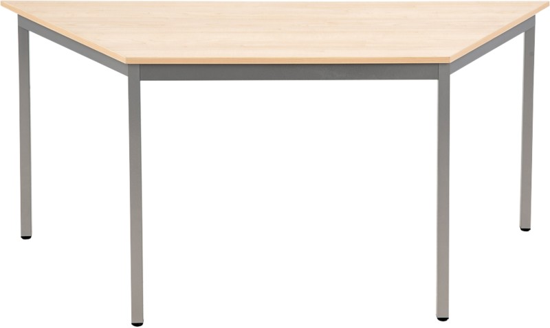 Sodematub Trapezförmig Konferenztisch Hellbraun, Silber Eisen Silber 1.600 x 800 x 740 mm