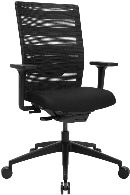 TOPSTAR Airwork Bürostuhl Synchronmechanismus Höhenverstellbare Armlehne Höhenverstellbarer Sitz Schwarz 110 kg