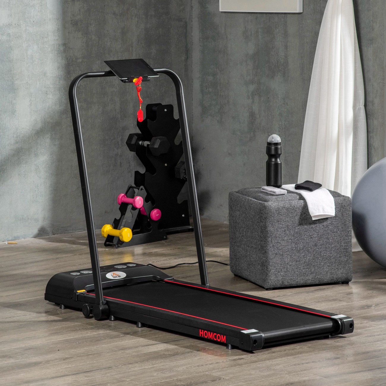 Foldable Walking Treadmill with LED - - Image 10
