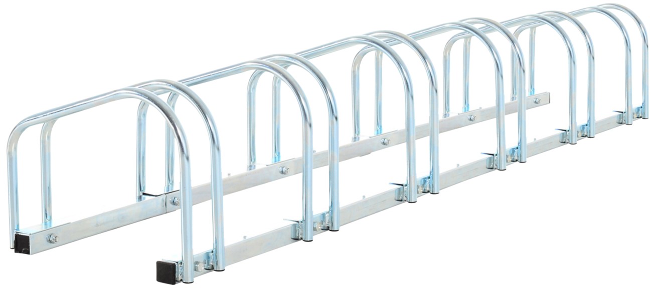 Homcom Bike Stand Parking Rack 2022 - Silver / 179L X 33W X 27H Cm - Image 8